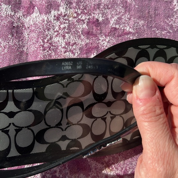Coach Black Flip Flops, women’s size 9B - Picture 7 of 7